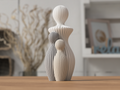 Mor og børnefigur – 1 til 4 børn (13 cm)