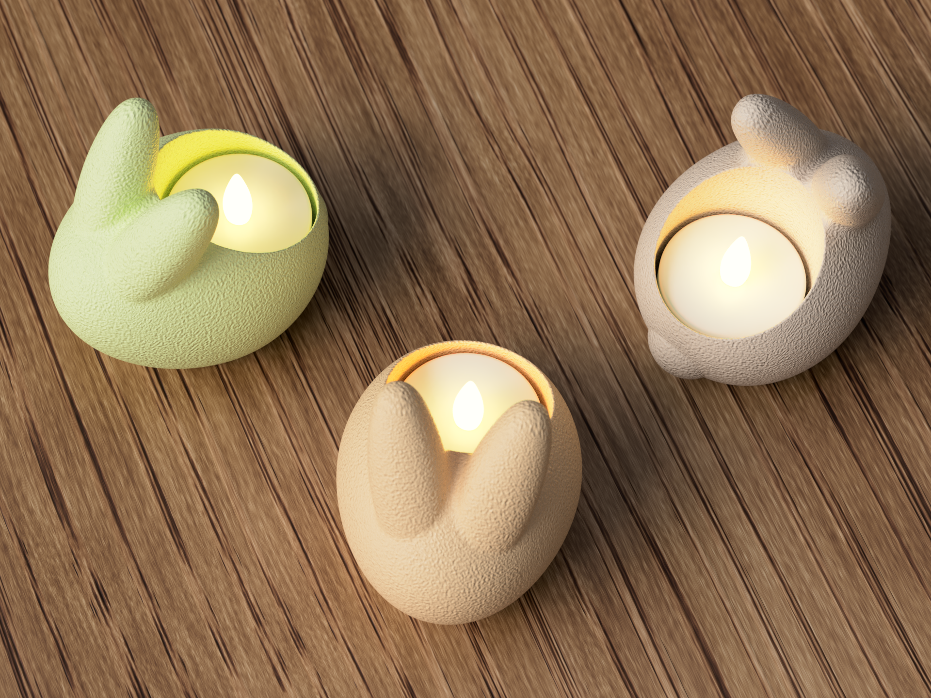 Easter Bunny LED Tealight Holder