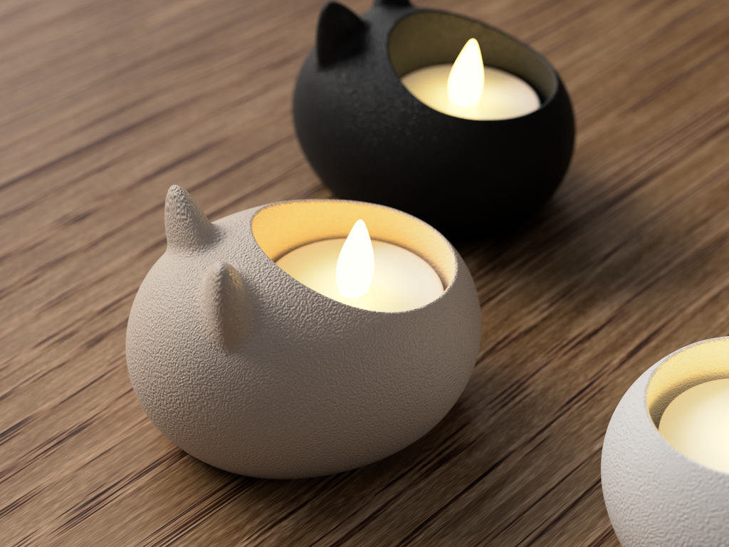 Katte Fyrfadsstage – Tealight kompatibel