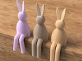 Japandi Shelf Bunny – 16 cm