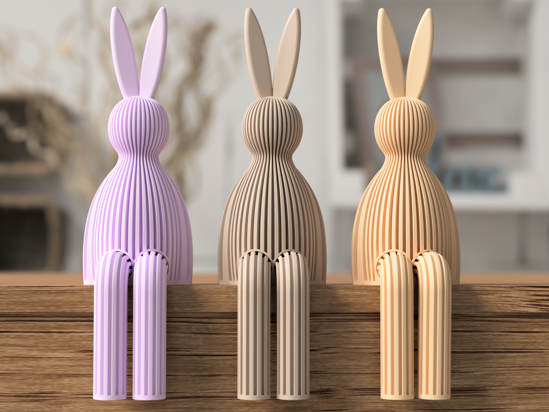 Japandi Shelf Bunny – 16 cm