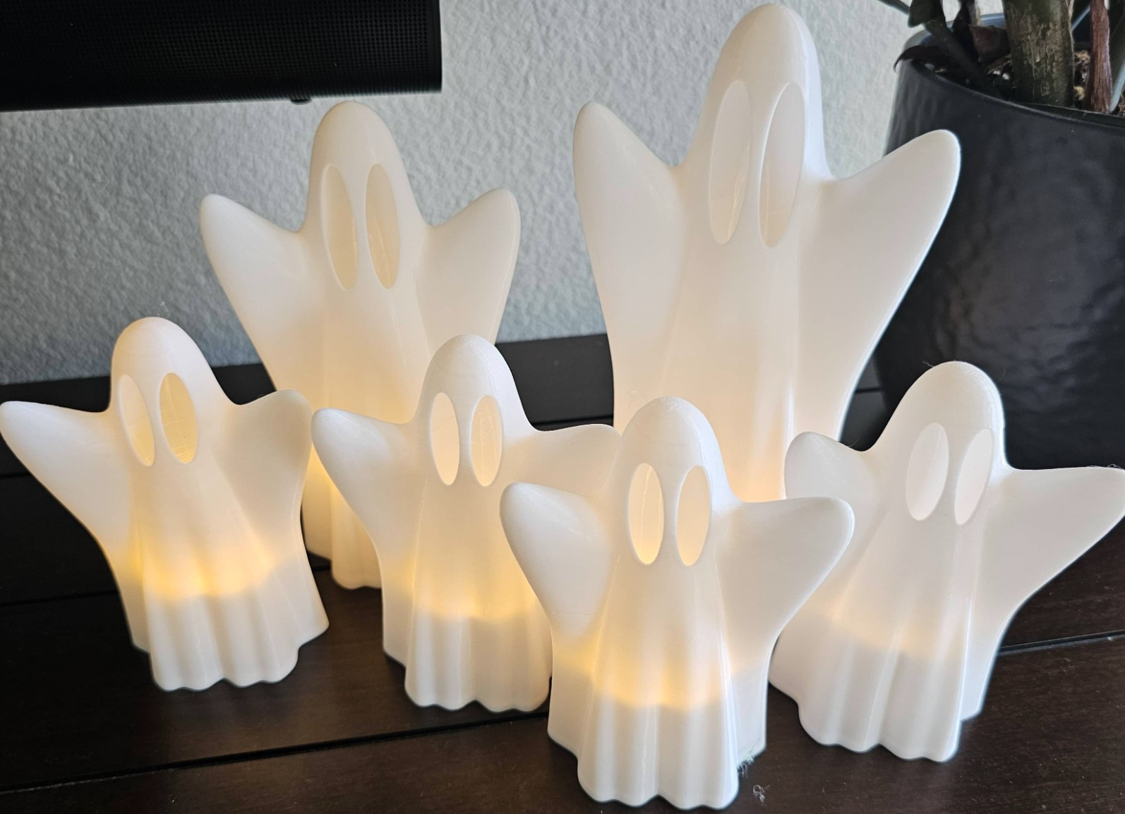 Halloween Ghost – LED Tealight Holder 12 cm